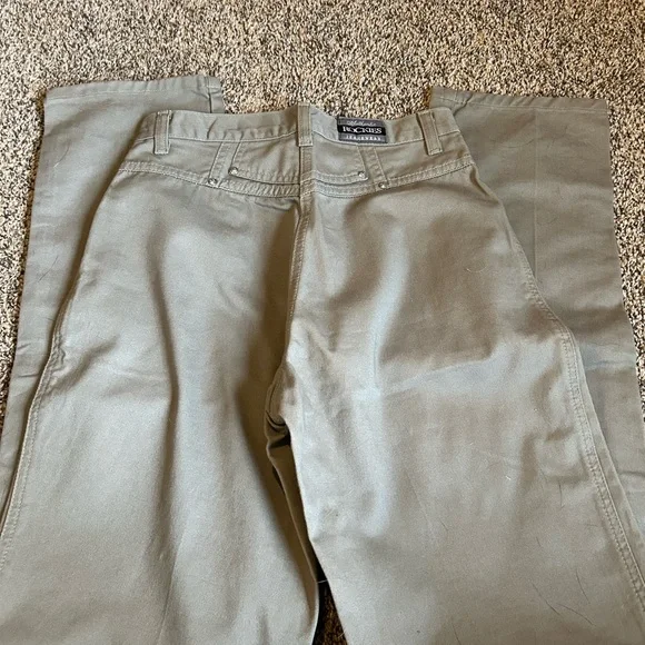 Vintage Rockies Women's Straight Leg Jeans - Olive - Picture 2 of 4